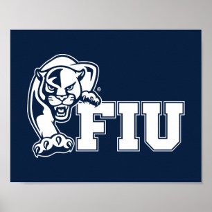 FIU Panthers - Weißes Logo Poster