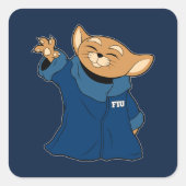 FIU | Roary the Child Quadratischer Aufkleber (Vorderseite)