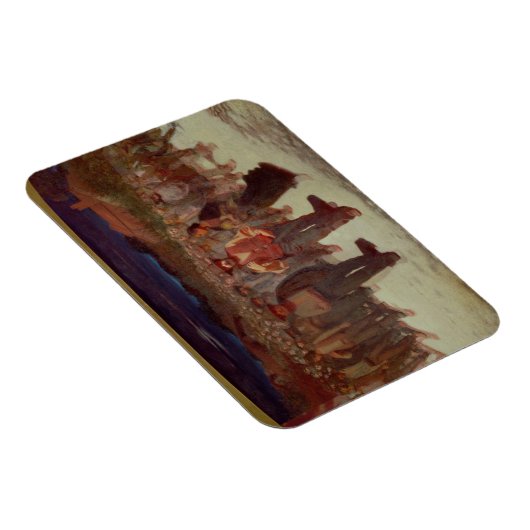 Fiumana (Die menschliche Flut) 1895-96 (Öl auf Lei Magnet (Rechte Seite)