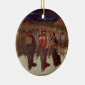 Fiumana (die menschlichen Gezeiten) 1895-96 (Öl Keramik Ornament (Rechts)