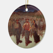 Fiumana (die menschlichen Gezeiten) 1895-96 (Öl Keramik Ornament (Links)