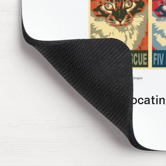 FIV Katzen-Rettung Mousepad (Ecke)