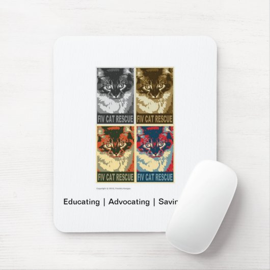 FIV Katzen-Rettung Mousepad (Mit Mouse)