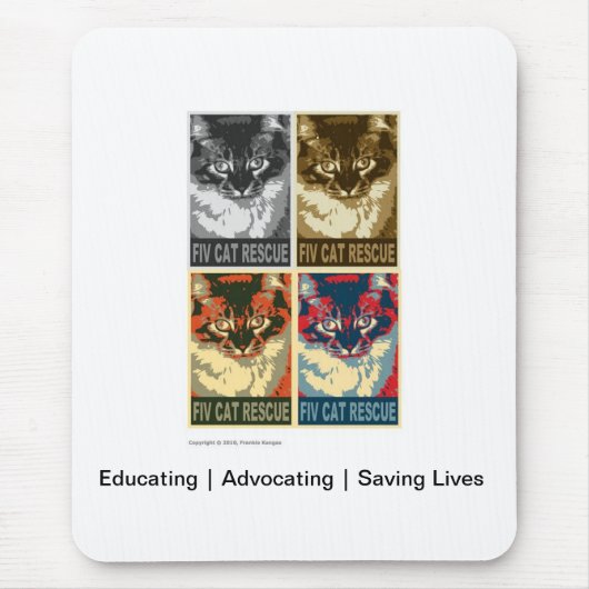 FIV Katzen-Rettung Mousepad (Vorne)