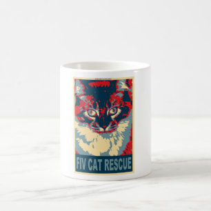 fiv Katzenrettungs-Logoschale Kaffeetasse