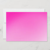 "Five and Fabulous Pink Glitter Birthday Photo Einladung (Rückseite)