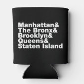 Five Boroughs ~ New York City Dosenkühler (Rückseite)
