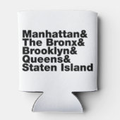 Five Boroughs ~ New York City Dosenkühler (Rückseite)
