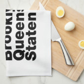 Five Boroughs ~ New York City Geschirrtuch (Viertel Falte)