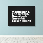 Five Boroughs ~ New York City Leinwanddruck (Insitu (Holzboden))