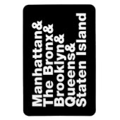 Five Boroughs ~ New York City Magnet (Vertikal)