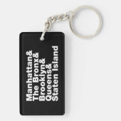 Five Boroughs ~ New York City Schlüsselanhänger (Rückseite)