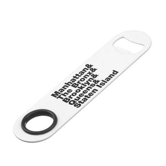Five Boroughs ~ New York City Speedflaschenöffner (Rückseite Schrägansicht)