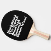 Five Boroughs ~ New York City Tischtennis Schläger (Seitenansicht)