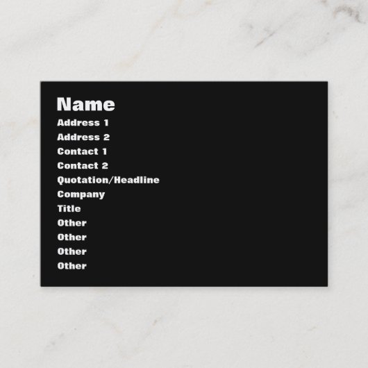 Five Boroughs ~ New York City Visitenkarte (Vorderseite)