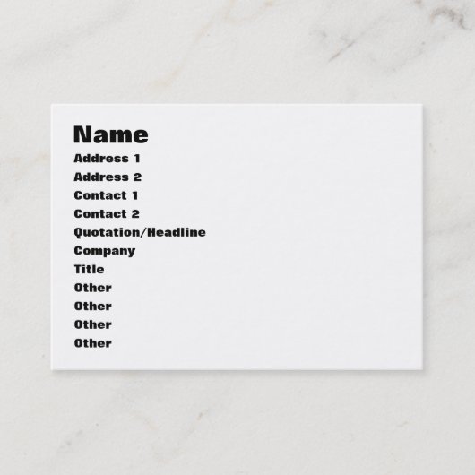 Five Boroughs ~ New York City Visitenkarte (Vorderseite)