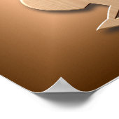 Five Brown Kokopellis Poster (Ecke)