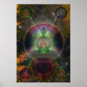 Five Buddha Mandala Poster (Vorne)