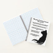 Five Cat Wisdom Black Cat Design SpiralNotebook Notizblock (Innenseite)