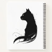 Five Cat Wisdom Black Cat Design SpiralNotebook Notizblock (Rückseite)
