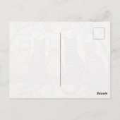 Five Cats on a Tree Branch Stained Glass Style Postkarte (Rückseite)