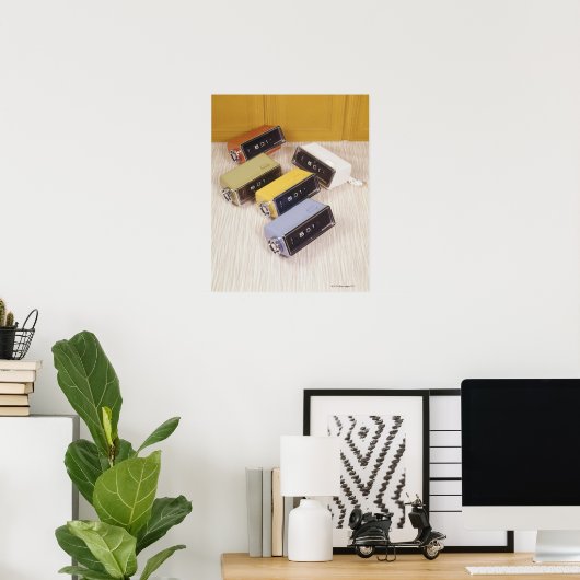 Five Clocks Poster (Heimbüro)