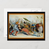 Five Clowns Postkarte (Vorne/Hinten)