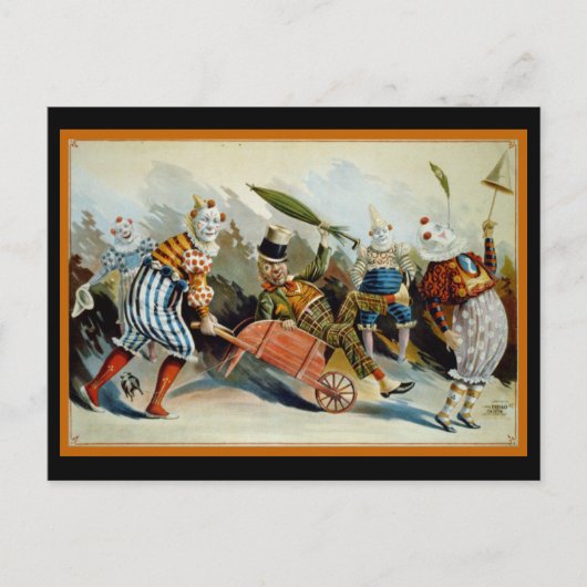 Five Clowns Postkarte (Vorderseite)