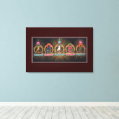 Five Dhyani Buddhas Wrapped Canvas Leinwanddruck (Insitu (Holzboden))