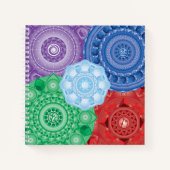 Five Elements Collage Mandala Spiral Notebook Notizblock (Vorderseite)