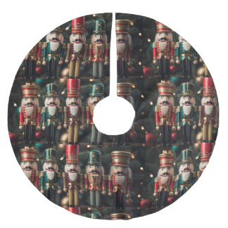 Five festive Christmas nutcrackers Polyester Weihnachtsbaumdecke