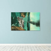 Five Finger Rapids mit Steamer White Horse Leinwanddruck (Insitu (Holzboden))