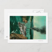 Five Finger Rapids mit Steamer White Horse Postkarte (Vorne/Hinten)