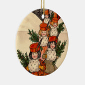 Five Girls With Furry Muffs - Florence Hardy Keramik Ornament (Rechts)