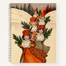 Five Girls With Furry Muffs - Florence Hardy Notizblock