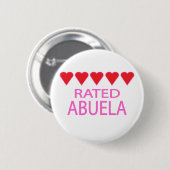 Five Heart Abuela Button (Vorne & Hinten)