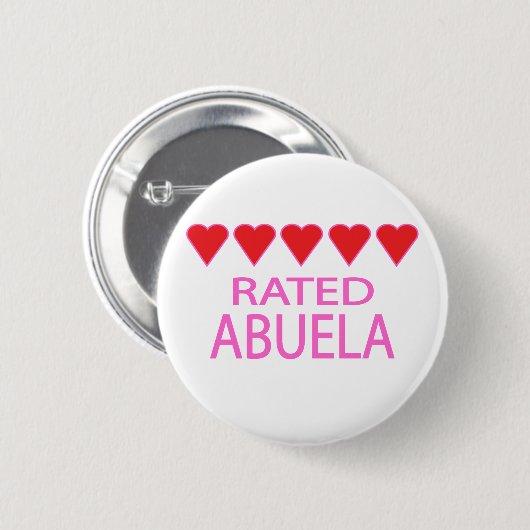 Five Heart Abuela Button (Vorne & Hinten)