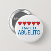 Five Heart Abuelito Button (Vorne & Hinten)