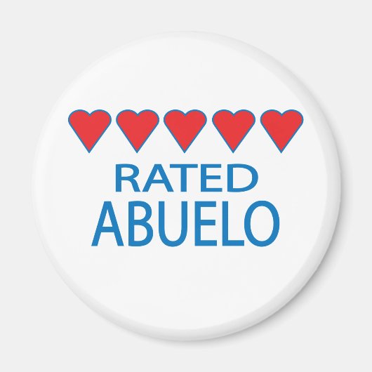 Five Heart Abuelo Magnet (Vorne)