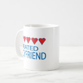 Five Heart Boyfriend Kaffeetasse (Vorderseite Links)