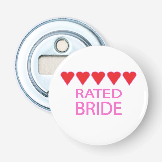 Five Heart Bride Flaschenöffner (Vorderseite)