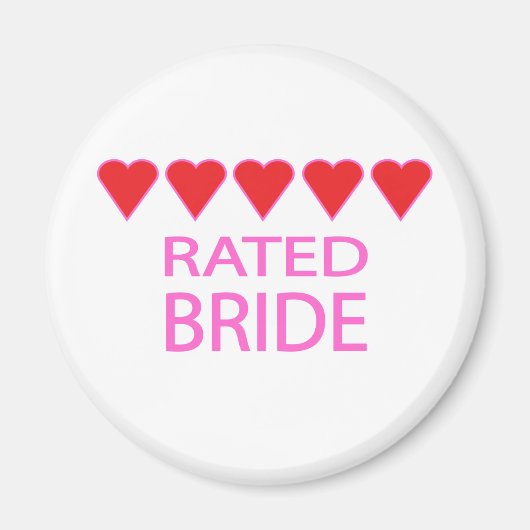 Five Heart Bride Magnet (Vorne)