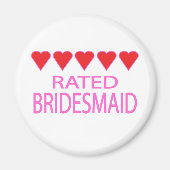 Five Heart Bridesmaid Magnet (Vorne)
