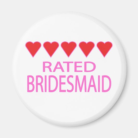 Five Heart Bridesmaid Magnet (Vorne)