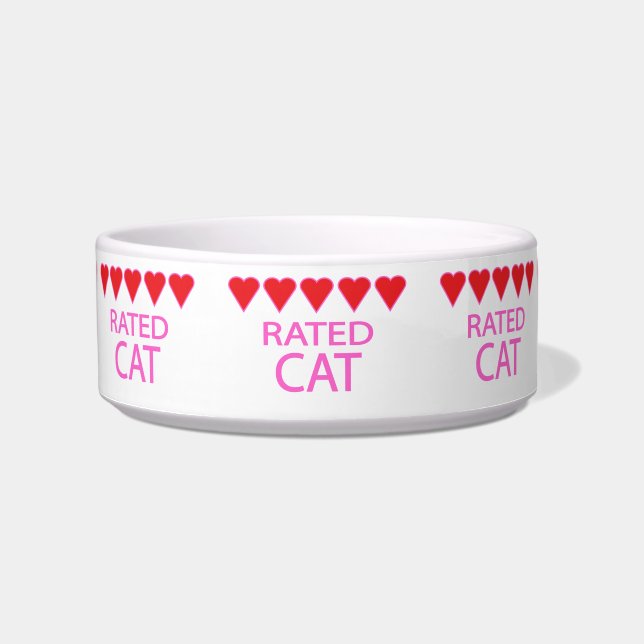 Five Heart Cat Bowl Napf (Vorderseite)