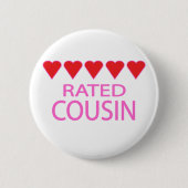 Five Heart Cousin Button (Vorderseite)