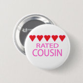 Five Heart Cousin Button (Vorne & Hinten)