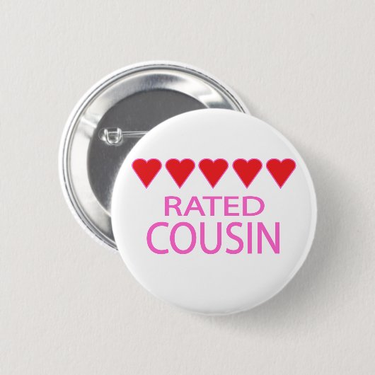 Five Heart Cousin Button (Vorne & Hinten)