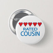 Five Heart Cousin Button (Vorne & Hinten)