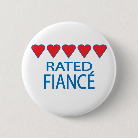 Five Heart Fiancé Button (Vorderseite)